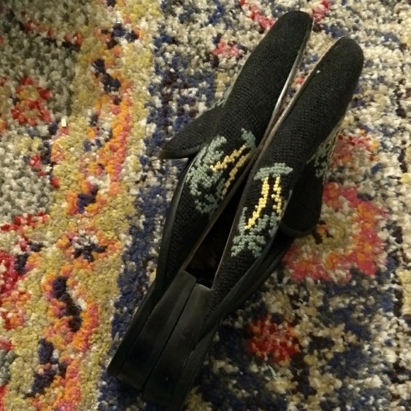 Zalo Palm tree slides needle point tapestry - Picture 4 of 6